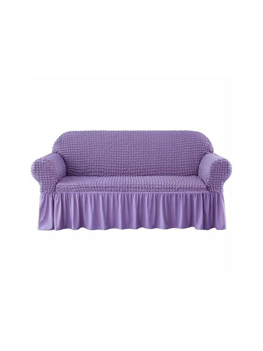 SteweHome Sofa Throw 2 Seater 180x237cm Purple