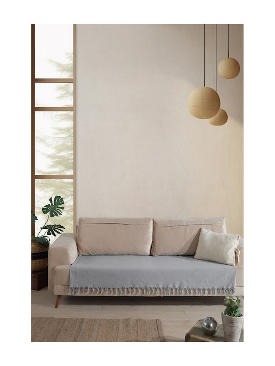 SteweHome Armchair Throw 115x201cm Gray