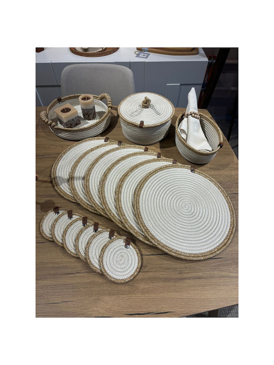 SteweHome Σουπλά Ψάθινο Μπεζ 33x33cm 15τμχ SteweHome Σουπλά Ψάθινο Μπεζ 33x33cm 15τμχ
