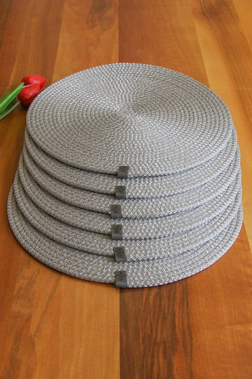 SteweHome Gray Placemats 32x32cm 6 Pieces