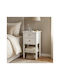 Wooden Gold Bedside Table 40x35x70cm