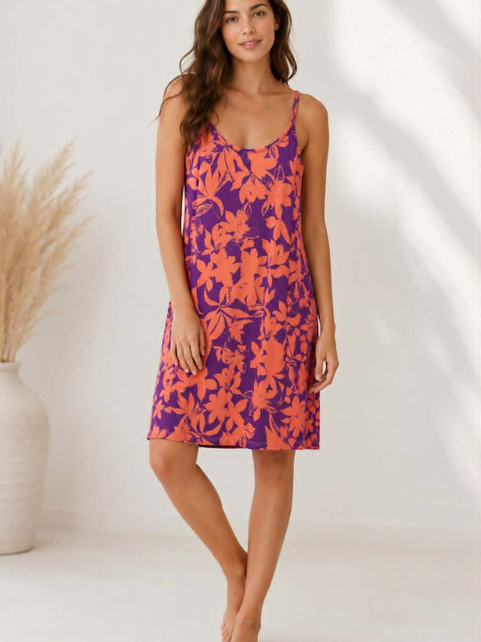 Passion Passion Damen Schlafanzug Sommer Koralle/Lila Passion Passion Damen Schlafanzug Sommer Koralle/Lila