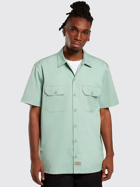 Dickies Work Κοντομάνικο Πουκάμισο Πράσινο