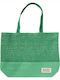 Korbweide Strandtasche mit Brieftasche Grüne