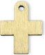 Wooden Cross Natural Hanging 18x14mm 20pcs