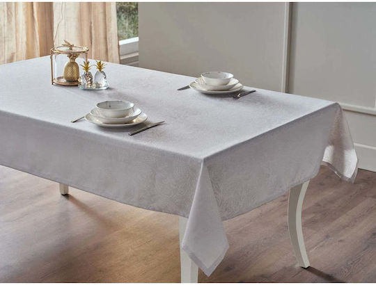 SteweHome Tischdecke Mit Spitze Grau 140x240cm