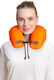 SteweHome Velvet Orange Travel Pillow