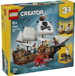 LEGO Creator Пиратски кораб за 9+ Години 1074бр.