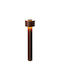 VK Lighting LED Outdoor Floor Lamp 10W With Warm White Light IP65 Brown