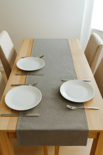 SteweHome Baumwoll Tischdecke Modern 50x150cm