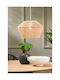 SteweHome Adjustable White Ceiling Light with Rope for E27 Socket 30x90x81cm