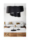 SteweHome Black Pendant Ceiling Light 35x25x35cm