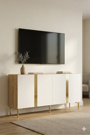 Έπιπλο TV Επιδαπέδιο Χρυσό 150x32x75εκ. Έπιπλο TV Επιδαπέδιο Χρυσό 150x32x75εκ.
