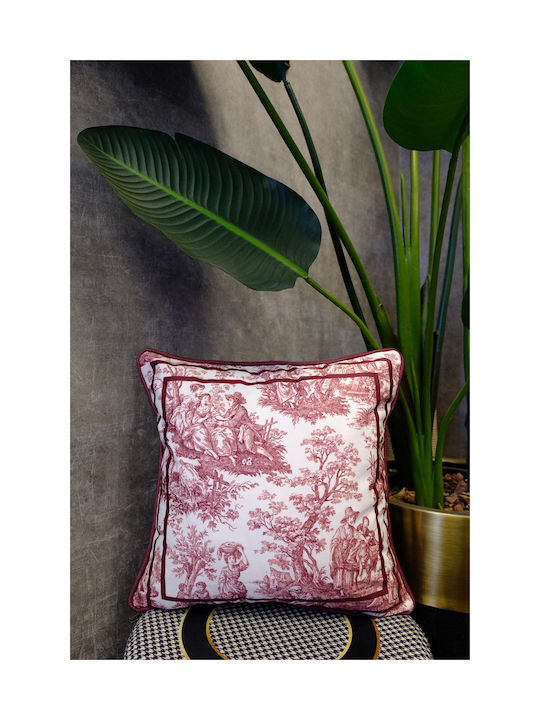 SteweHome Decorative Pillow Case French Rustic 45x45cm