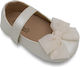 Gorgino Christening Leather Soft Sole White Pum...