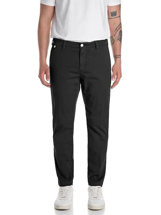 Benni Chino Trousers in Regular Fit Black