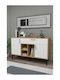 Wooden Sideboard Multicolour 135x40x84cm