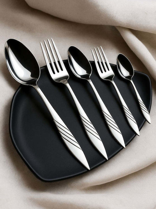 SteweHome Cutlery Set Stainless Steel Silver 5 Pieces