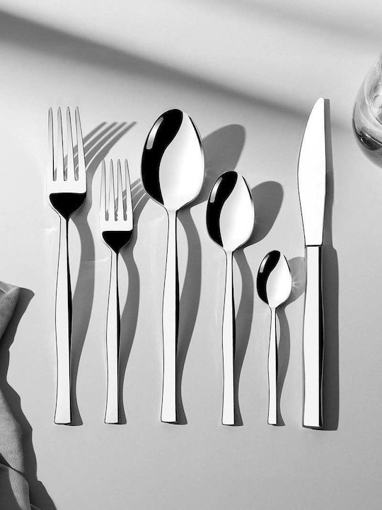 SteweHome Cutlery Set Stainless Steel Gray 36 Pieces