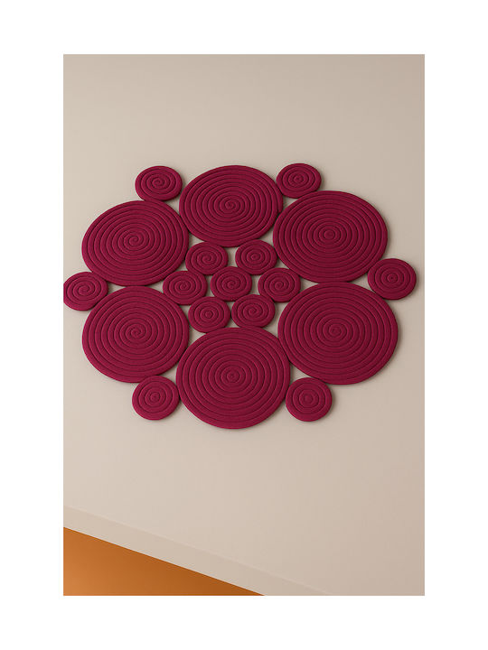 SteweHome Rectangular Summer Jute Rug Fuchsia 65x62cm