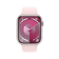 Apple Watch Series 5 Cellular Алуминий 44mm 4G - LTE / Bluetooth / NFC / Wi-Fi Реновиран Класификация A Сив, Розова Спортна Каишка