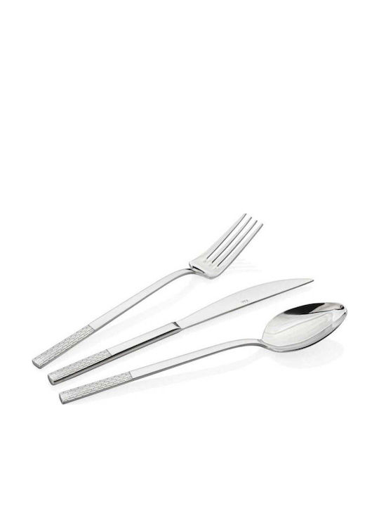 SteweHome Cutlery Set Stainless Steel White 3 Pieces
