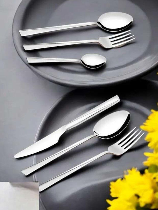SteweHome Cutlery Set Stainless Steel Silver 72 Pieces