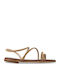 Women's Flat Sandals Gold