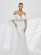 Maxi Wedding Dress Off-Shoulder White