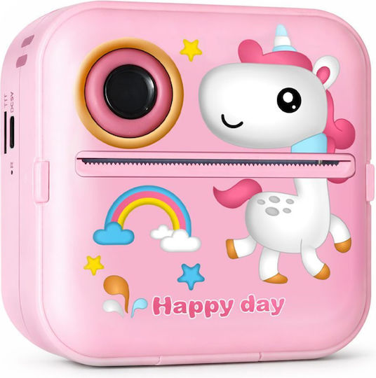 Wozinsky WDT-03 Kinder Kompaktkamera mit Thermodruck Rosa