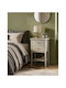 Noptiere Dormitor Metalic Bej 40x35x70cm