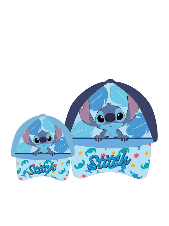 Difuzed Kids' Jockey Fabric Sunscreen Jockey Stitch Blue Hat