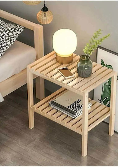 SteweHome Nachttisch aus Holz Gelb 50x32x50cm STE-002588-P2588