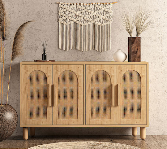 Μπουφές Ξύλινος Πολύχρωμος 120x30x73cm
