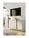 Bufet Din Lemn Alb 120x32x75cm
