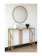 SteweHome Sideboard Holz 100x30x90cm Gold