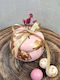 Wedding Favor Macaron Pink Ribbon Dried Flower