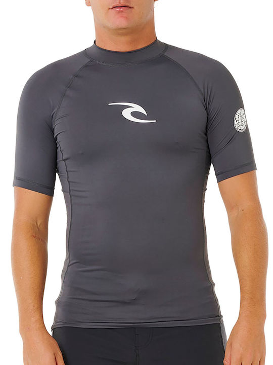 Rip Curl UPF 50 Men's Short Sleeve Sun Protection Shirt Grey