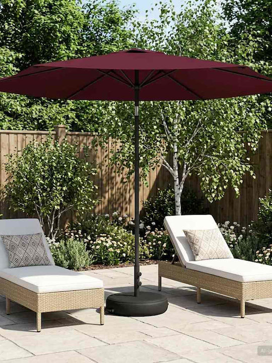 Garten- und Terrassen-Sonnenschirm Rundschreibe...