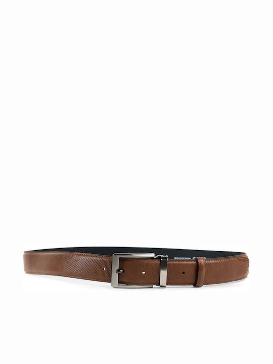 Belt Ανδρική Ζώνη Δερμάτινη Καφέ