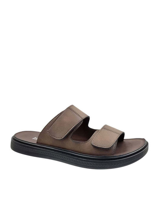 Il Mondo Comfort Leather Men's Sandals in Brown...