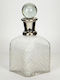 Glass Decanter with Stopper White
