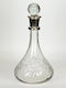 Glass Decanter for Serving with Stopper White