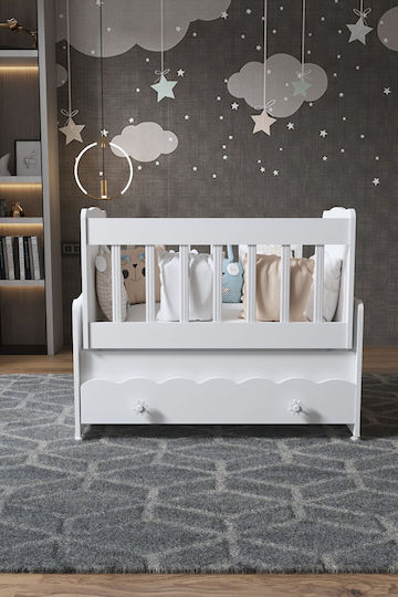 SteweHome Căsuță De Copii SteweHome Albă Cu Saltea 100x112cm