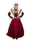 Traditional Kids Costume Kalymnos with Scarf with 3 Rows Necklace