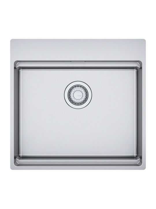 Franke Box Bxx Υποκαθήμενος Νεροχύτης Inox Μ53xΠ51cm