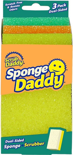 Scrub Daddy Σετ Σφουγγάρια Κουζίνας Sponge Daddy 3τμχ