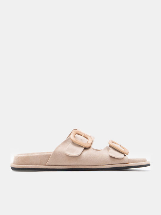 Luigi Flache Sandalen Für Damen Flatforms Beiges