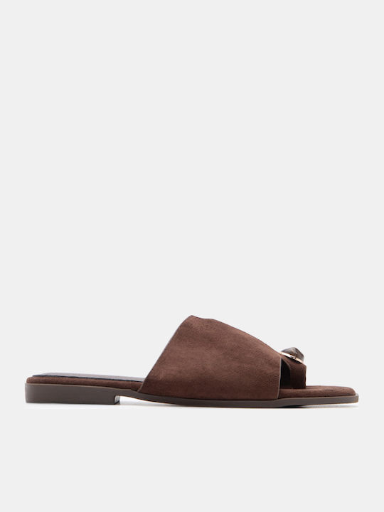 Luigi Women's Flat Brown Sandals