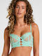 Green Bra Without Padding With Underwire